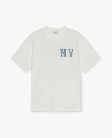  MLB - Áo thun unisex tay ngắn Basic Denimlike Coopers Overfit 