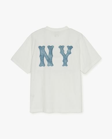  MLB - Áo thun unisex tay ngắn Basic Denimlike Coopers Overfit 