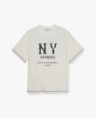  MLB - Áo thun unisex cổ tròn tay ngắn Basic Coopers 