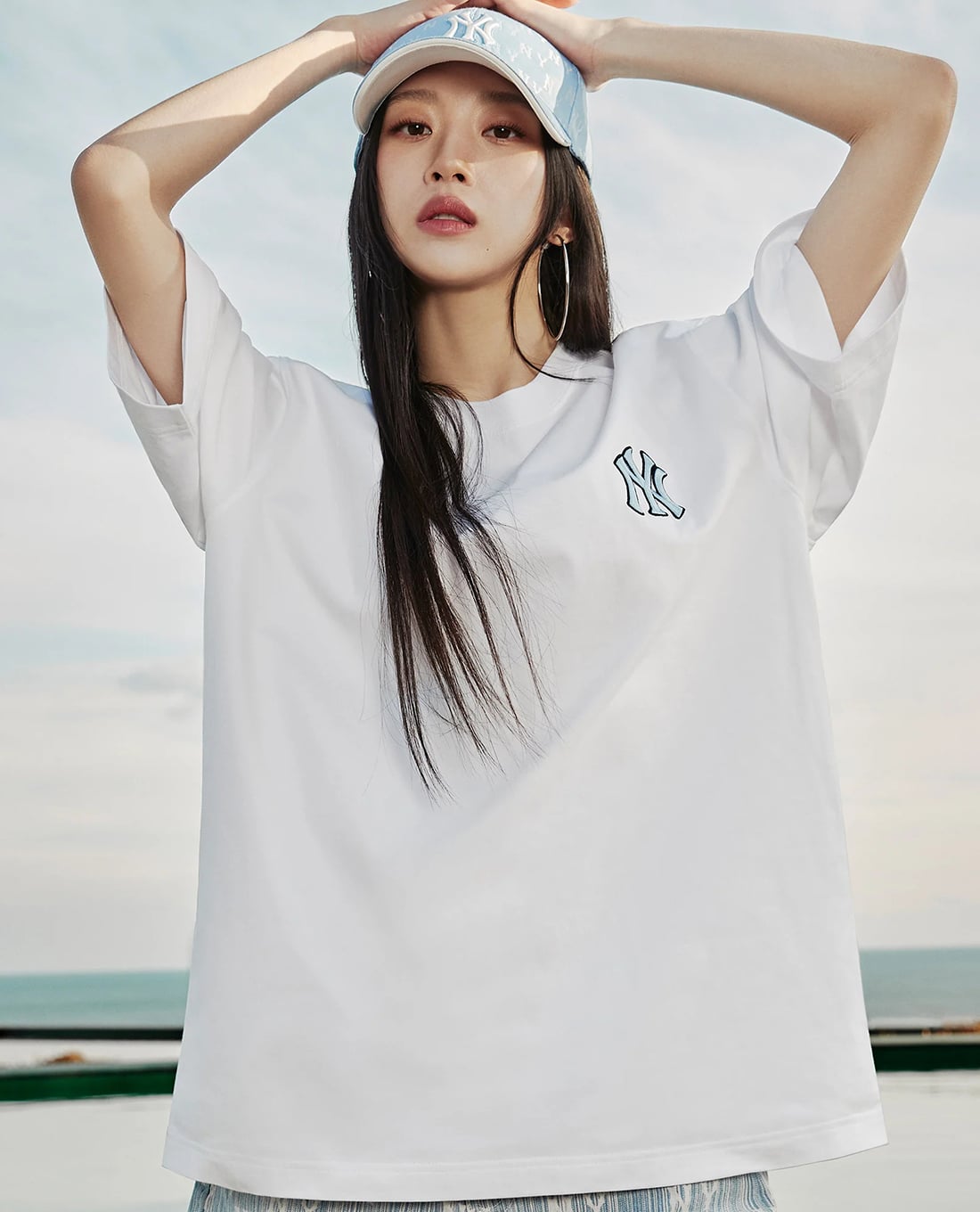 MLB - Áo thun unisex cổ tròn tay ngắn Classic Monogram Biglux