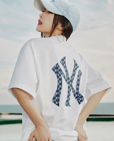  MLB - Áo thun unisex cổ tròn tay ngắn Classic Monogram Biglux 
