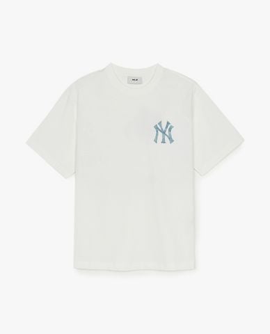  MLB - Áo thun unisex tay ngắn Denimlike Monogram Big Lux 