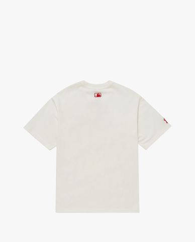  MLB - Áo thun unisex cổ tròn tay ngắn Play Pixel Graphic Overfit 