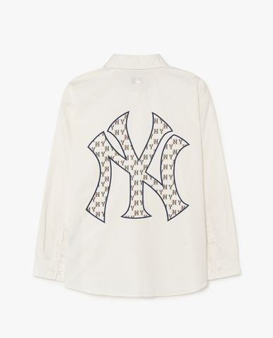  MLB - Áo sơ mi unisex tay dài Classic Monogram Big Logo 