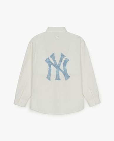  MLB - Áo sơ mi unisex Classic Denim Monogram 