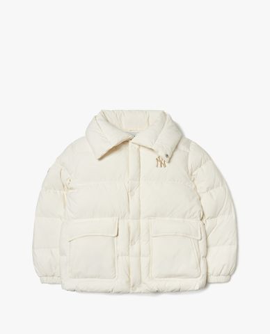  MLB - Áo khoác phao tay dài cổ bẻ Wide Collar 