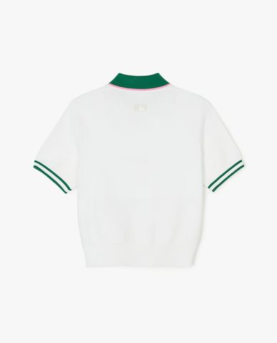  MLB - Áo polo nữ cổ bẻ tay ngắn Sportive Varsity Half Zip Up 