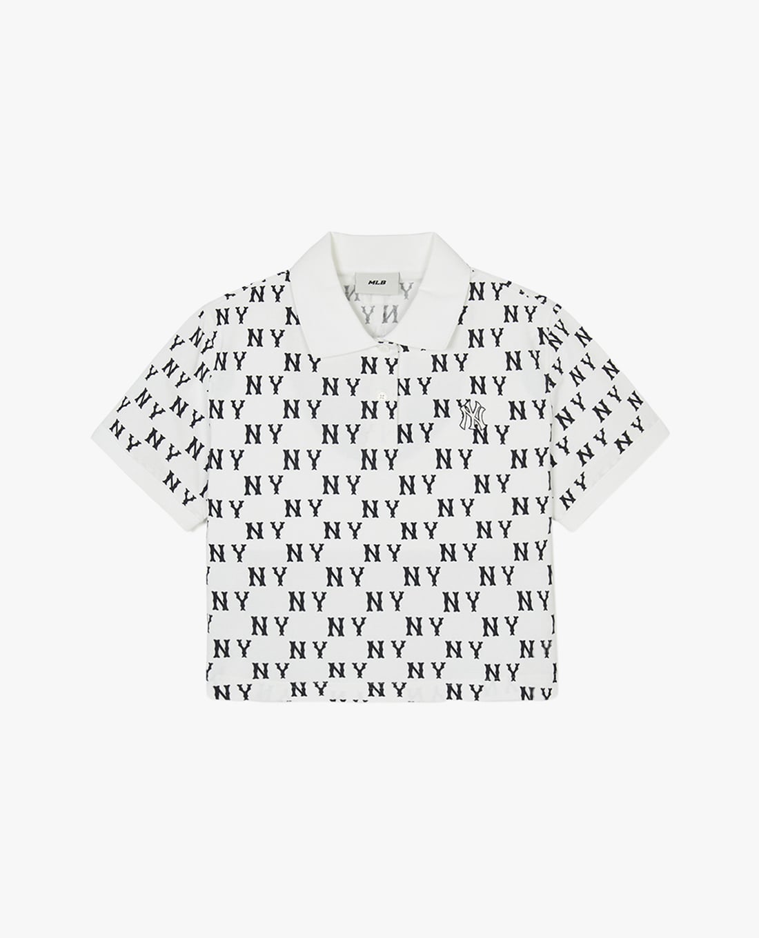 MLB - Áo polo nữ croptop tay ngắn Monogram