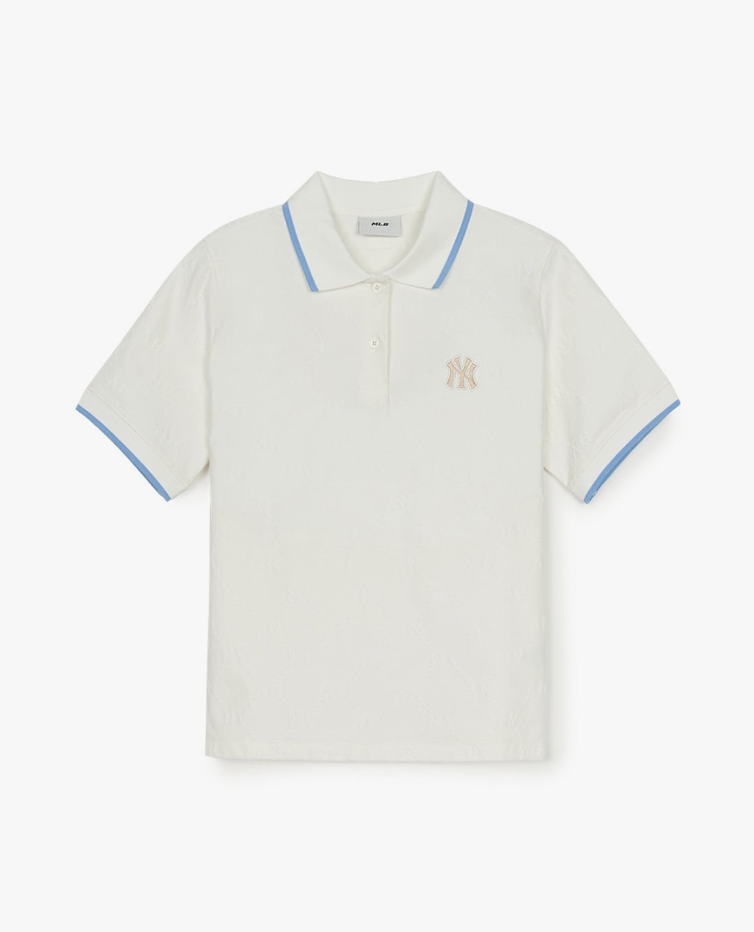 MLB - Áo polo nữ tay ngắn Dia Monogram Tonal Jacquard