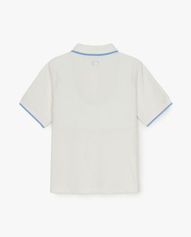  MLB - Áo polo nữ tay ngắn Dia Monogram Tonal Jacquard 