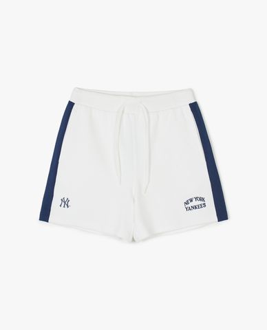  MLB - Quần shorts nữ ống rộng lưng thun Sporty Varsity Color Scheme 