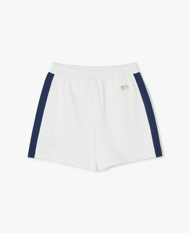  MLB - Quần shorts nữ ống rộng lưng thun Sporty Varsity Color Scheme 