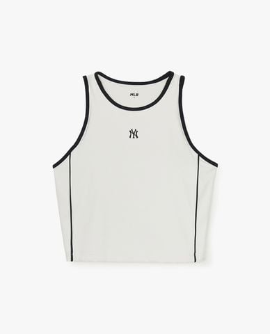  MLB - Áo ba lỗ nữ phom croptop Basic Small Logo 