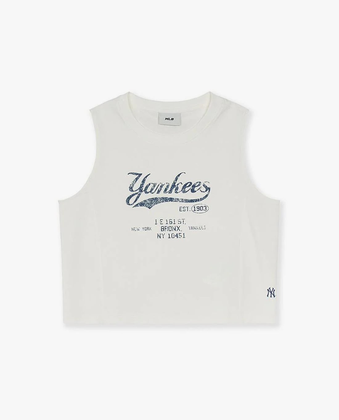 MLB - Áo ba lỗ nữ phom croptop Varsity Vintage Graphic