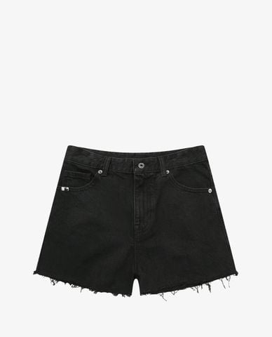  MLB - Quần shorts jeans nữ phối logo thời trang 