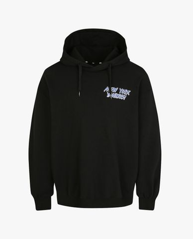  MLB - Áo hoodie tay dài phối mũ trùm Popcorn Overfit 