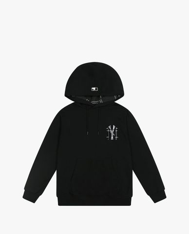  MLB - Áo hoodie tay dài phối mũ thời trang FIT Plaid Over Fit 