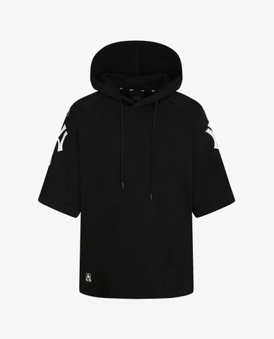  MLB - Áo hoodie tay ngắn phối mũ trùm Symbol 