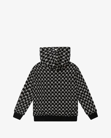  MLB - Áo hoodie tay dài phối mũ Monogram 