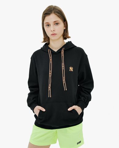  MLB - Áo hoodie tay dài phối mũ trùm Symbol String 