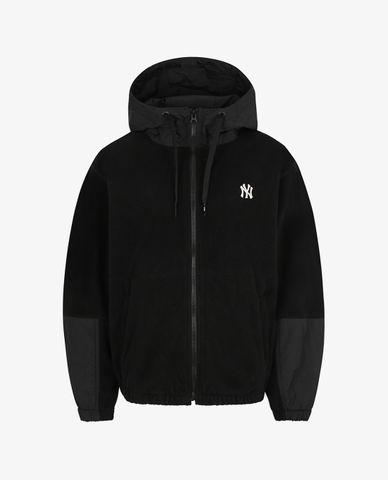  MLB - Áo khoác kiểu phối mũ trùm New York Yankees 