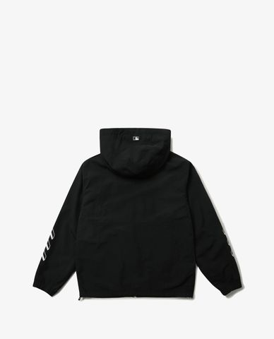  MLB - Áo hoodie phối zip Simbol Sleeve Logo 