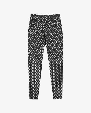 MLB - Quần legging nữ lưng thun Monogram 