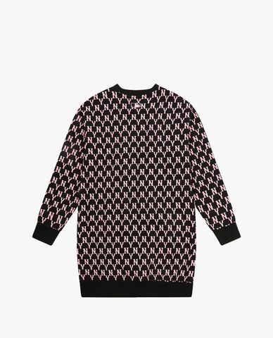  MLB - Đầm mini phom suông tay dài Monogram 