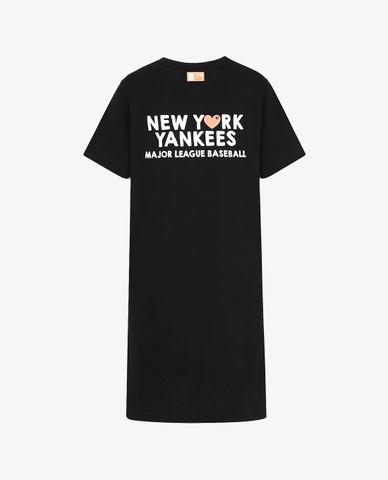  MLB - Đầm mini phom suông tay ngắn Love ver.21 