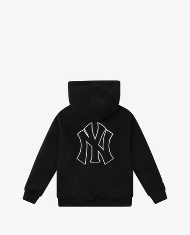  MLB - Áo hoodie tay dài phối zip Fleece Fleece Big Logo 