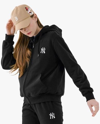 MLB - Áo hoodie phối zip hình mickey MLB x Disney 