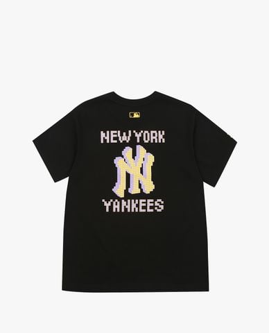  MLB - Áo thun cổ tròn ngắn tay PLAY Back Pixel Logo 