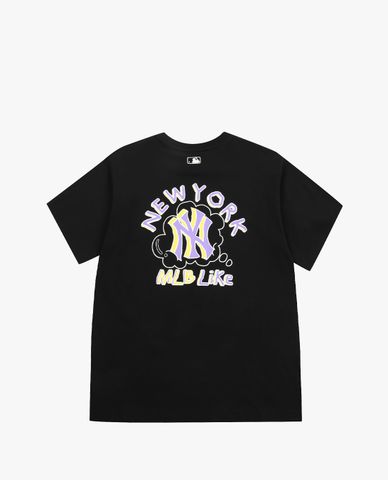  MLB - Áo thun cổ tròn ngắn tay LIKE Popcorn 