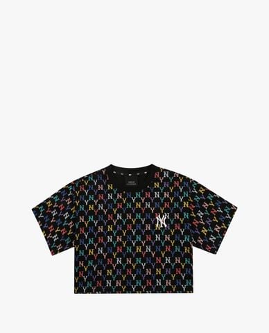  MLB - Áo croptop nữ tay ngắn Monogram Multi Crop 