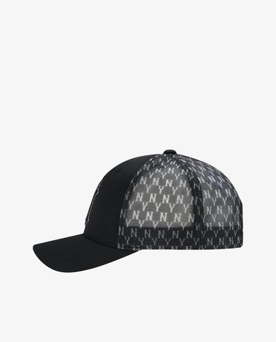  MLB - Nón bóng chày thời trang Monogram Mesh 