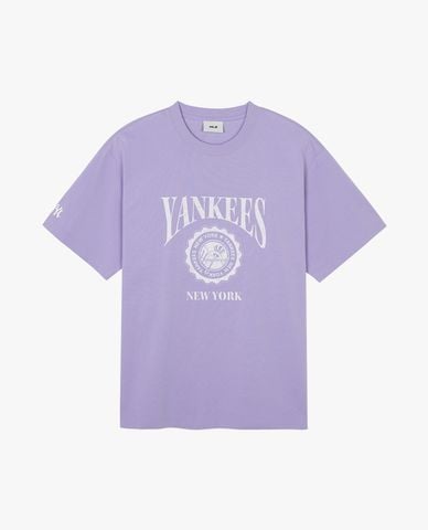  MLB - Áo thun unisex cổ tròn tay ngắn Basic Small Logo 