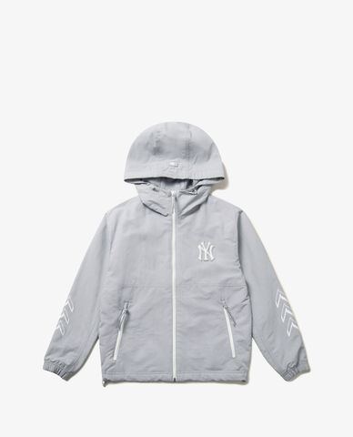  MLB - Áo hoodie phối zip Simbol Sleeve Logo 