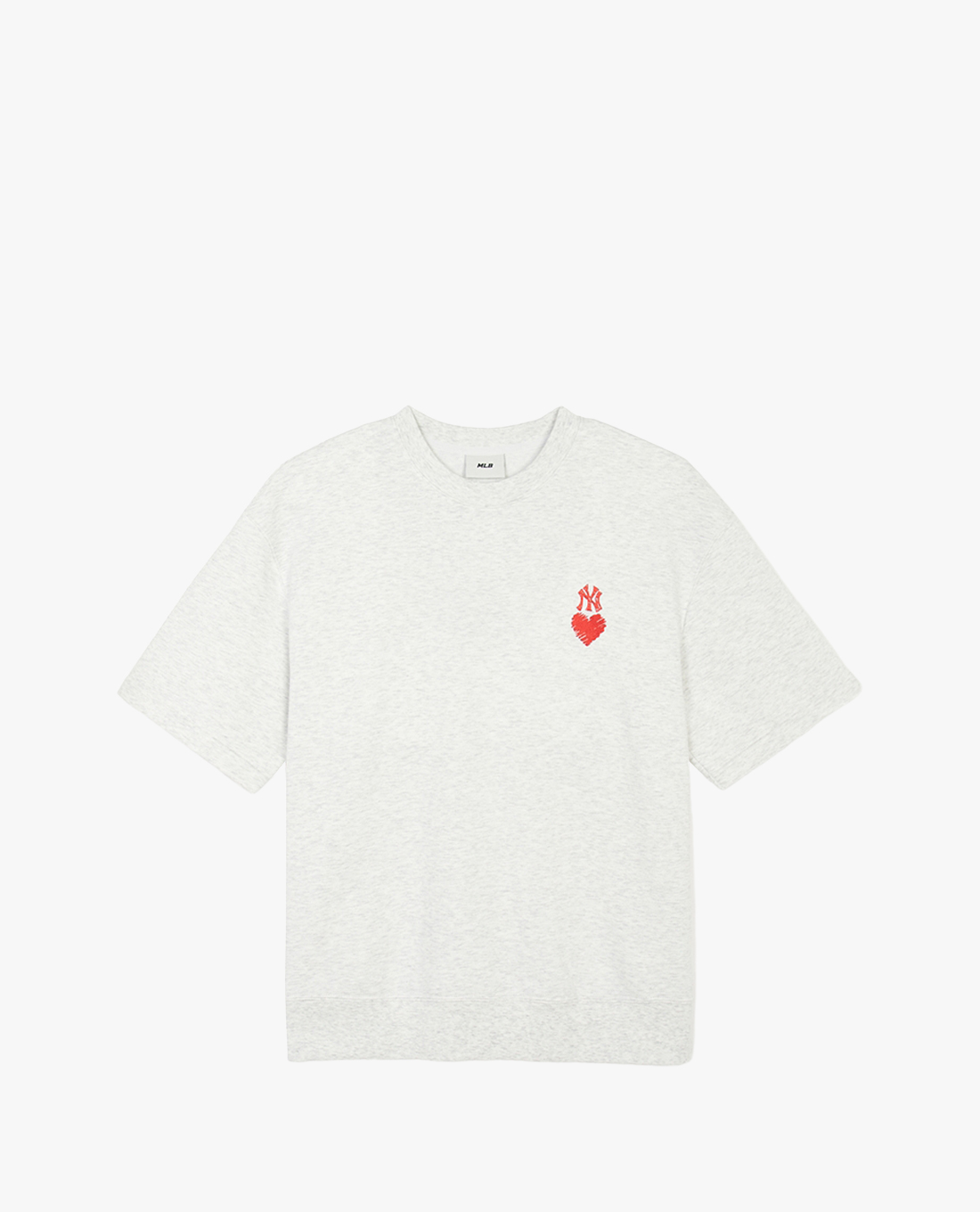 MLB - Áo thun unisex cổ tròn tay ngắn Heart New York Yankees