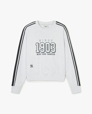  MLB - Áo sweatshirt nữ cổ tròn tay dài Sportive Varsity Track 