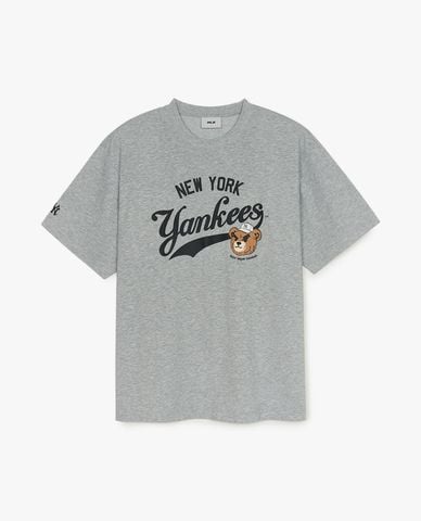  MLB - Áo thun unisex cổ tròn tay ngắn Letter Mega Bear 