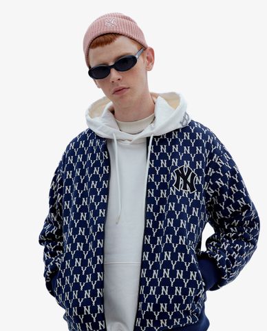  MLB - Áo khoác bomber phối họa tiết monogram 