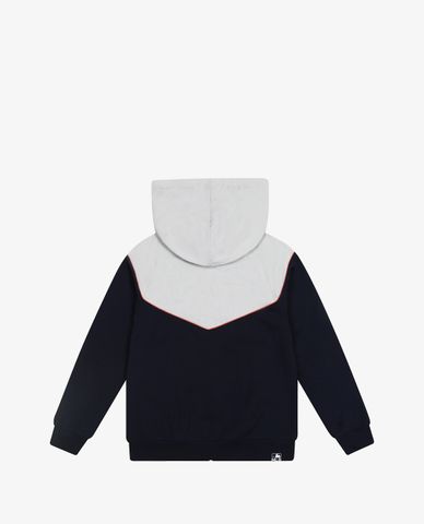 MLB - Áo hoodie tay dài phối zip Color Block Hybrid Training 