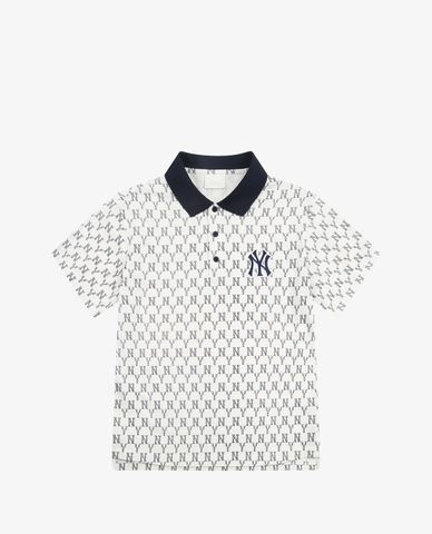  MLB - Áo polo ngắn tay Monogram All Over Pique 