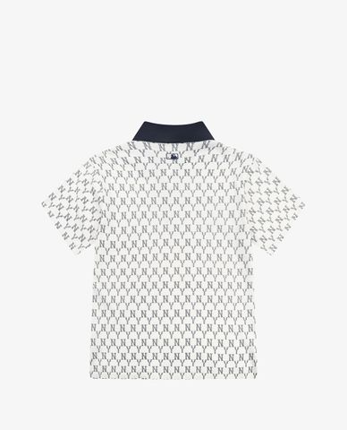  MLB - Áo polo ngắn tay Monogram All Over Pique 