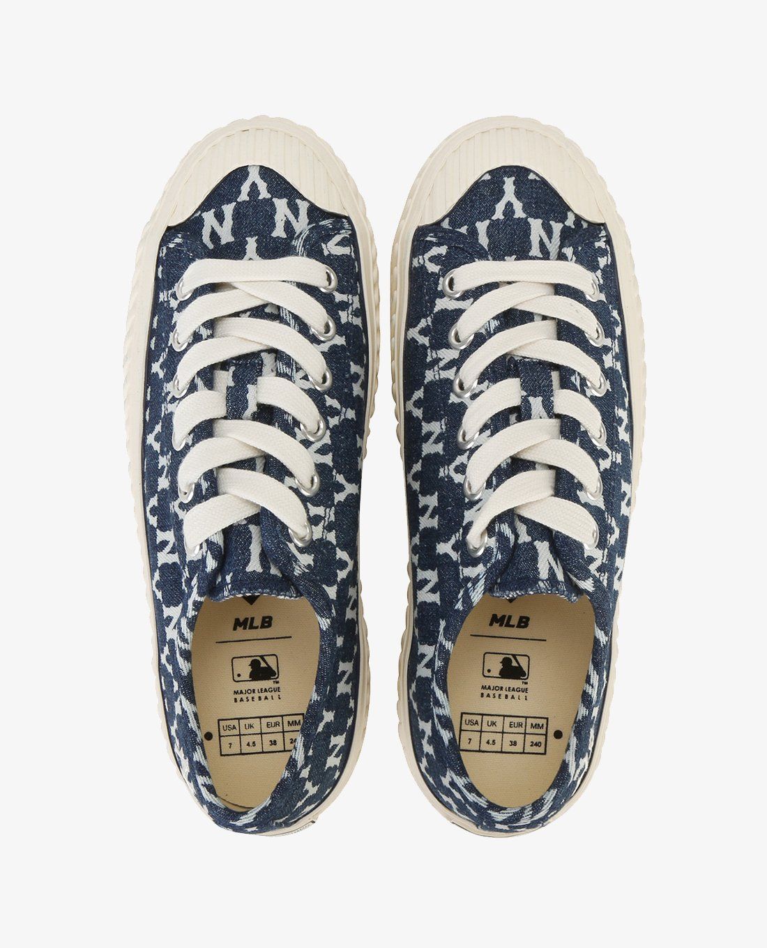 MLB - Giày sneaker cổ thấp Playball Mono Denim www.MaisonOnline.vn ...