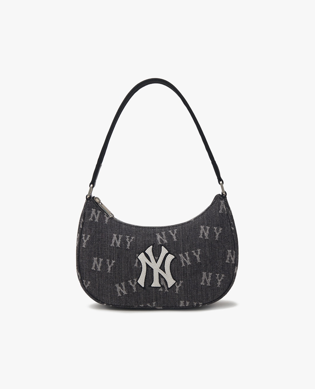 MLB - Túi đeo vai nữ chữ nhật Classic Monogram Denim Hobo