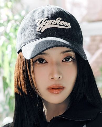  MLB - Nón bóng chày unisex Cultivating Lettering Denim Unstructured 