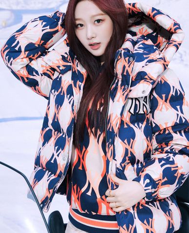  MLB - Áo khoác phao phối mũ Argyle Monogram 