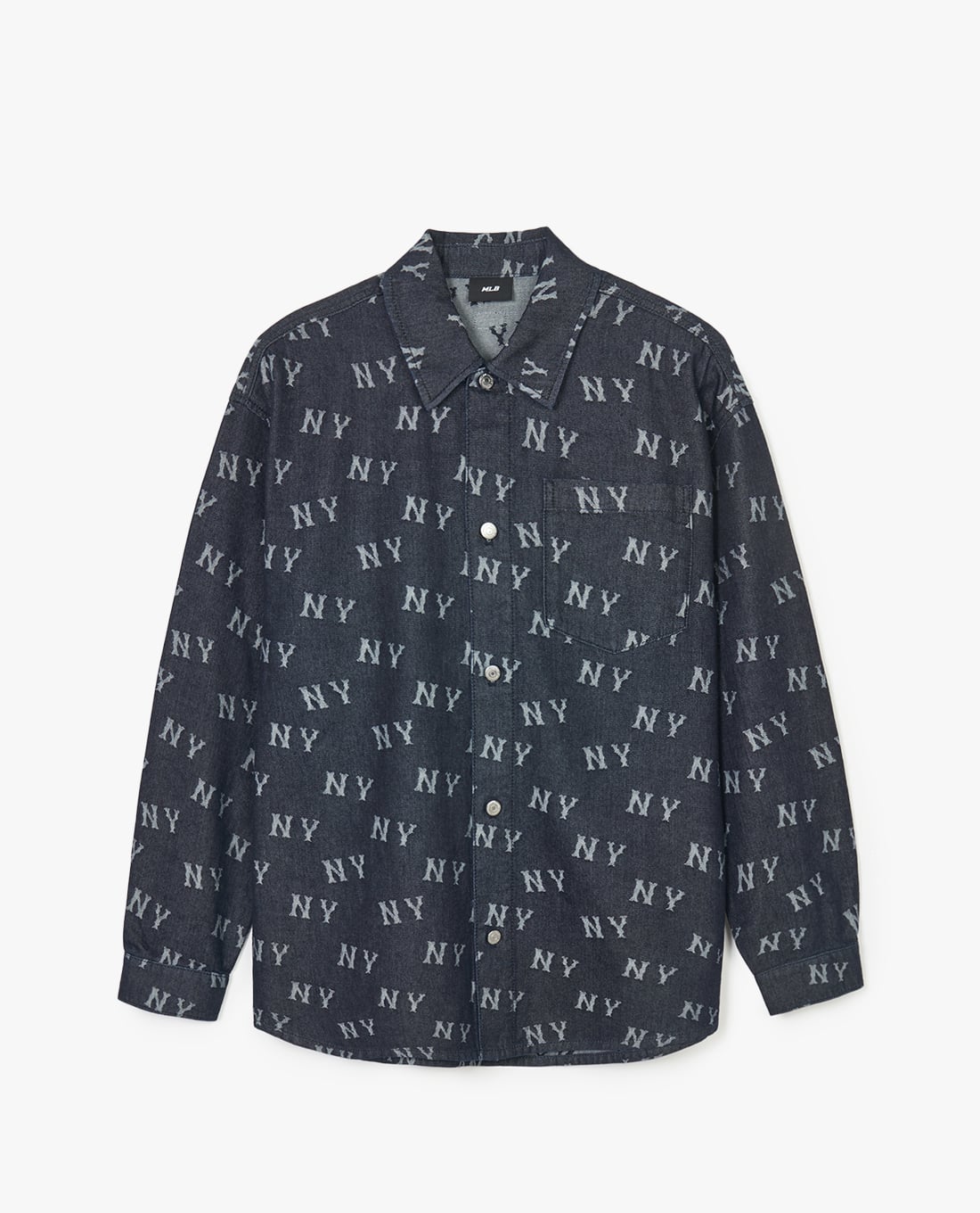 MLB - Áo sơ mi denim unisex Classic Monogram Jacquard