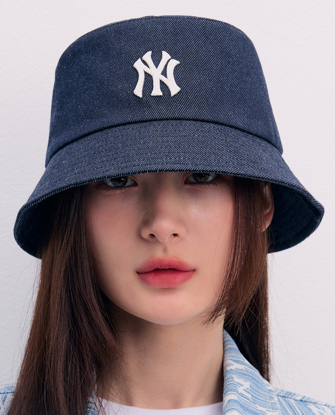 MLB - Nón bucket unisex Basic Denim